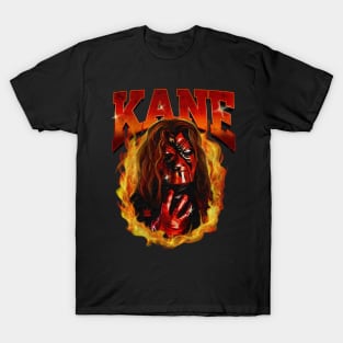 Kane Flames Portrait T-Shirt